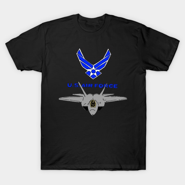 US Air Force F22 T-Shirt by Joseph Baker